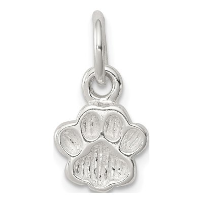 Sterling Silver Paw Print Pendant