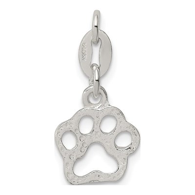 Sterling Silver Paw Print Charm – view 5