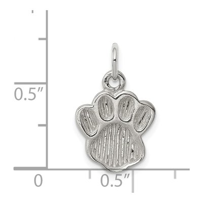 Sterling Silver Paw Print Charm – view 4