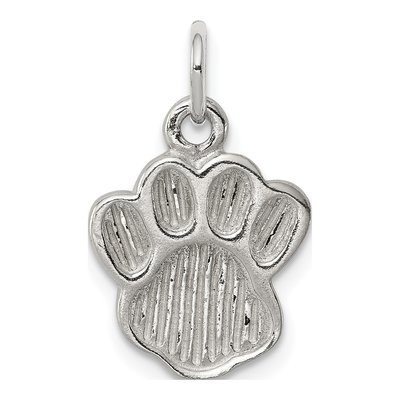 Sterling Silver Paw Print Charm