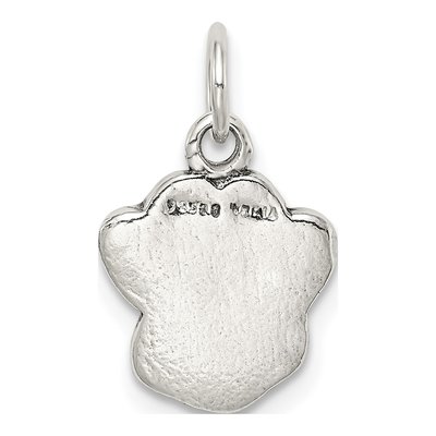 Sterling Silver Paw Print Pendant – view 5