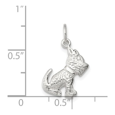 Sterling Silver Dog Pendant – view 4