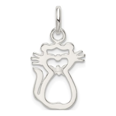 Sterling Silver Cat Pendant – view 5