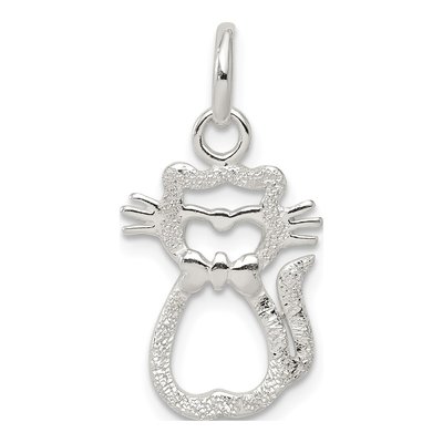 Sterling Silver Cat Pendant