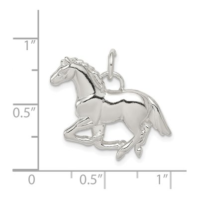 Sterling Silver Horse Pendant – view 4