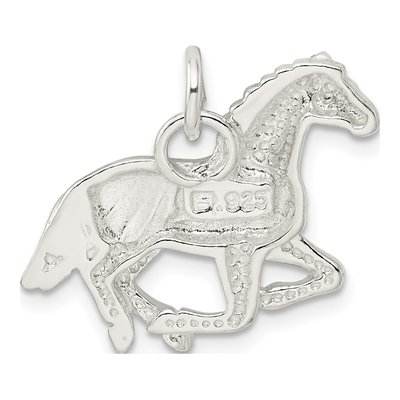 Sterling Silver Horse Pendant – view 5