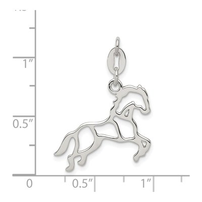 Sterling Silver Horse Pendant – view 4