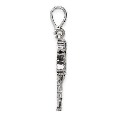 Sterling Silver Leopard on Branch Pendant – view 3