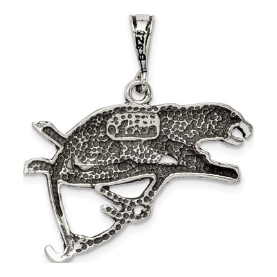 Sterling Silver Leopard on Branch Pendant – view 5