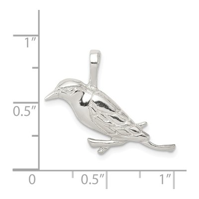 Sterling Silver Bird Slide Pendant – view 4