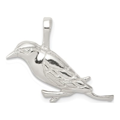 Sterling Silver Bird Slide Pendant