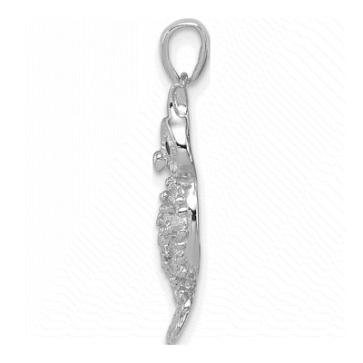 Sterling Silver CZ Owl Pendant – view 3