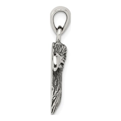 Sterling Silver Eagle Head Pendant – view 3