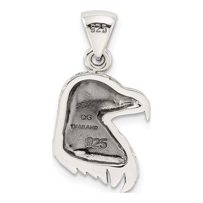 Sterling Silver Eagle Head Pendant – view 5
