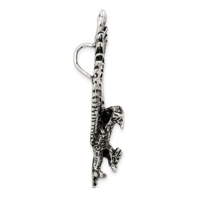 Sterling Silver Antiqued Eagle Slide Pendant – view 3