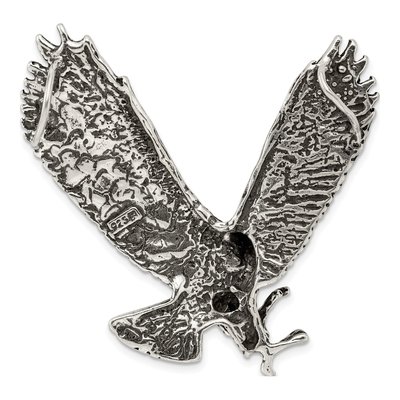 Sterling Silver Antiqued Eagle Slide Pendant – view 5