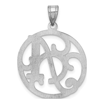 Sterling Silver Letter A Pendant – view 4