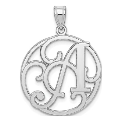 Sterling Silver Letter A Pendant