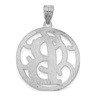 Sterling Silver Letter B Pendant – view 5