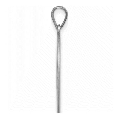 Sterling Silver Script Letter C Pendant – view 3