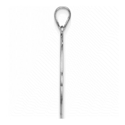 Sterling Silver Letter E Pendant – view 2