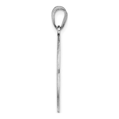 Sterling Silver Letter F Pendant – view 3