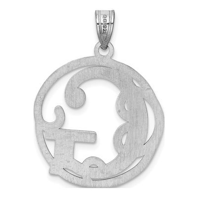 Sterling Silver Letter G Pendant – view 4