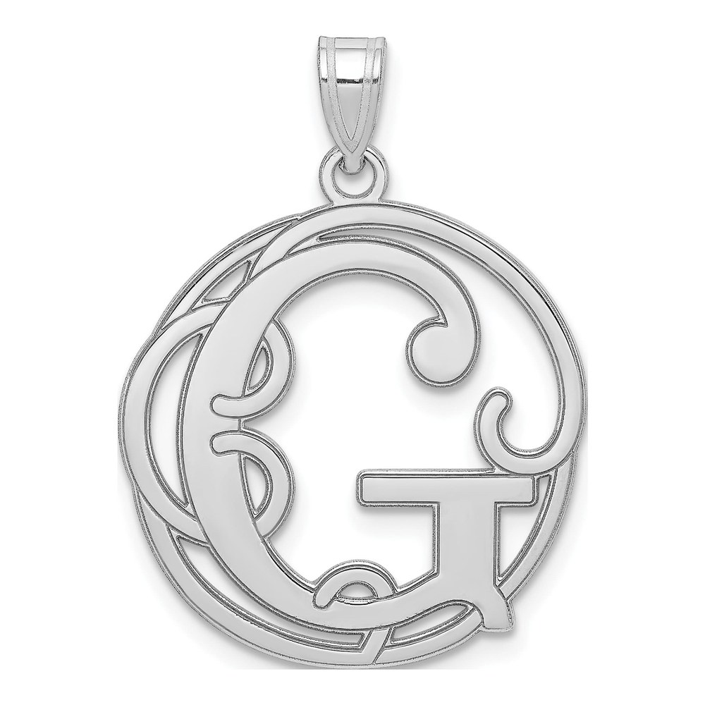 Sterling Silver Letter G Pendant