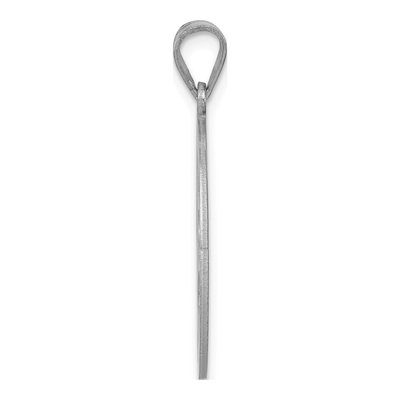 Sterling Silver Letter J Pendant – view 2