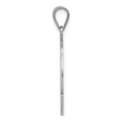 Sterling Silver Script Letter K Pendant – view 3