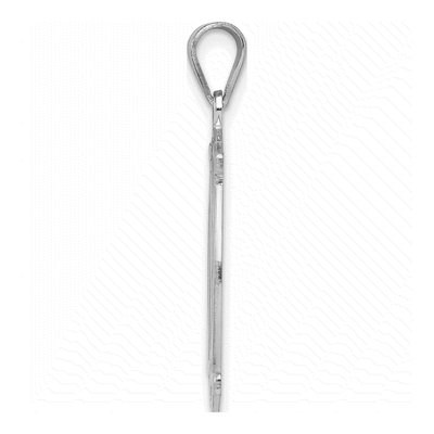 Sterling Silver Letter M Pendant – view 2