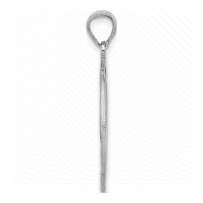 Sterling Silver Script Letter P Pendant – view 2
