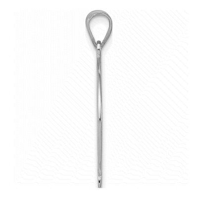 Sterling Silver Letter Q Pendant – view 2