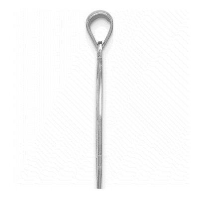 Sterling Silver Letter R Pendant – view 3