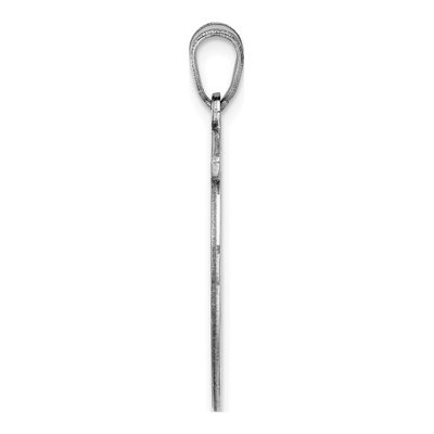 Sterling Silver Letter U Pendant – view 3
