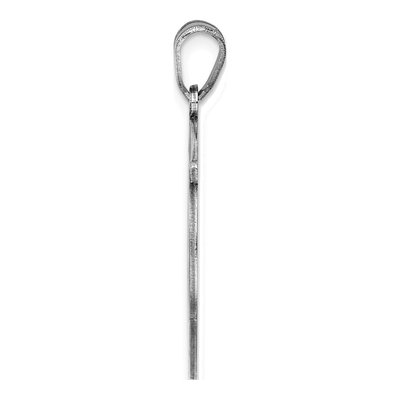 Sterling Silver Letter W Pendant – view 3