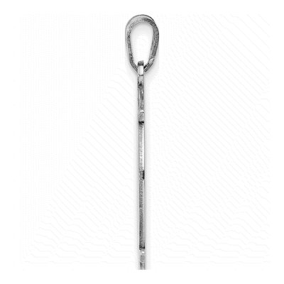 Sterling Silver Letter X Pendant – view 3