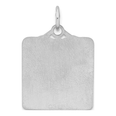 Sterling Silver Blue Birth Certificate Charm – view 4