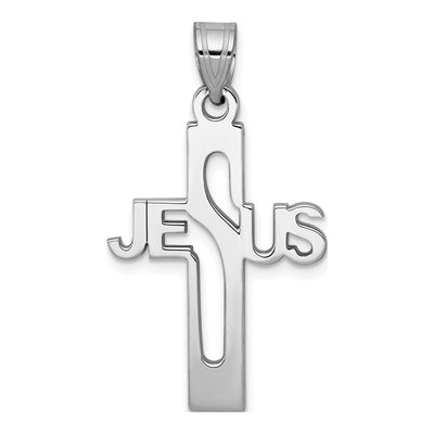 Sterling Silver Jesus Cross Pendant