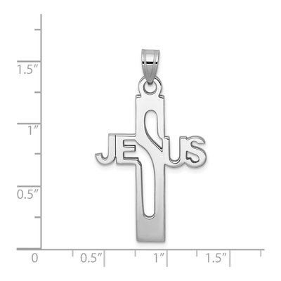 Sterling Silver Jesus Cross Pendant – view 5