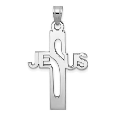Sterling Silver Jesus Cross Pendant