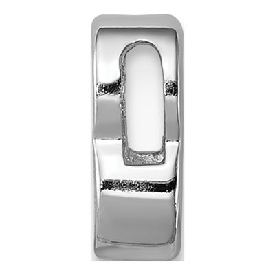 Sterling Silver CZ Letter B Charm – view 2