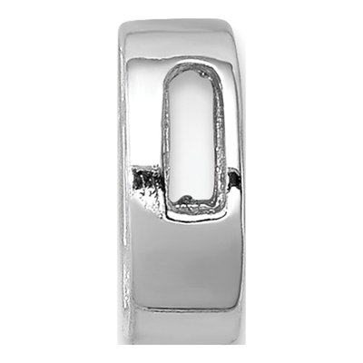 Sterling Silver CZ Letter D Charm – view 2