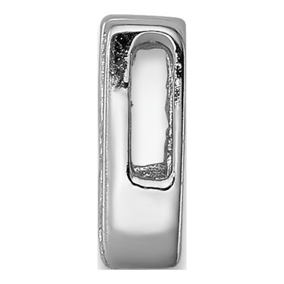 Sterling Silver CZ Letter H Charm – view 2