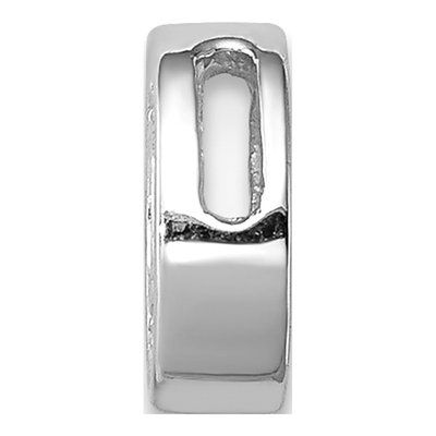 Sterling Silver CZ Letter O Charm – view 2