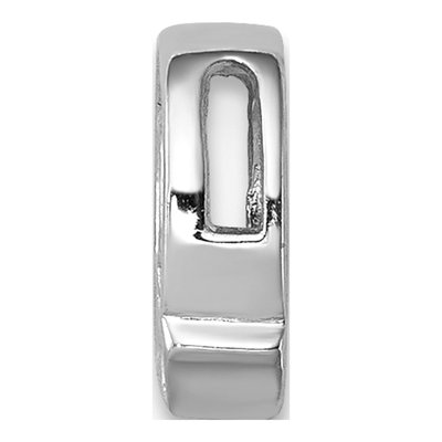 Sterling Silver CZ Letter Q Charm – view 2
