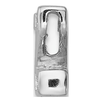Sterling Silver CZ Letter Z Charm – view 2
