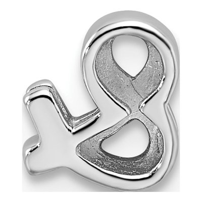 Sterling Silver Ampersand Charm – view 4