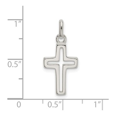 Sterling Silver Cut-Out Cross Pendant – view 5