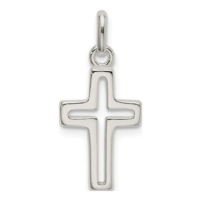 Sterling Silver Cut-Out Cross Pendant